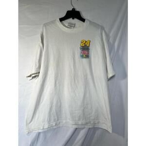 Vtg Competitors View White NASCAR‎ Jeff Gordon 2002 Winston Cup schedule tshirt